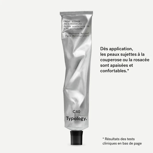 C40 - Crème visage anti-rougeurs Acide azélaïque 5% + Niacinamide